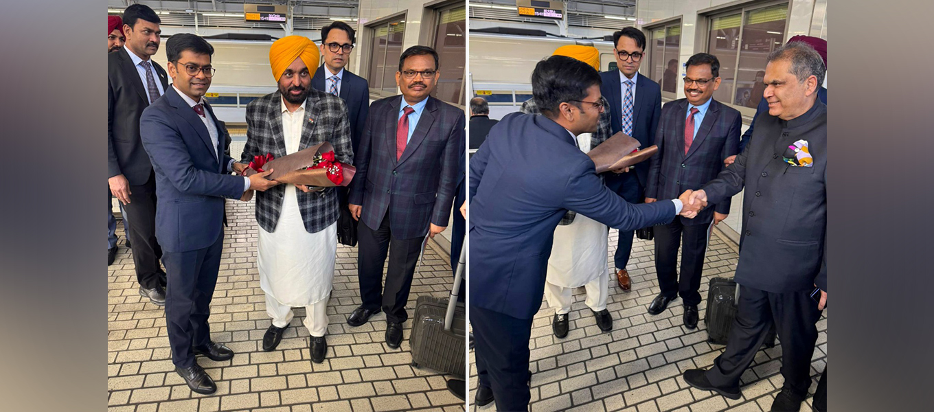 Consul General Mr. Chandru Appar welcomed a delegation led by Hon’ble Chief Minister of Punjab Shri Bhagwant Singh Mann to Osaka